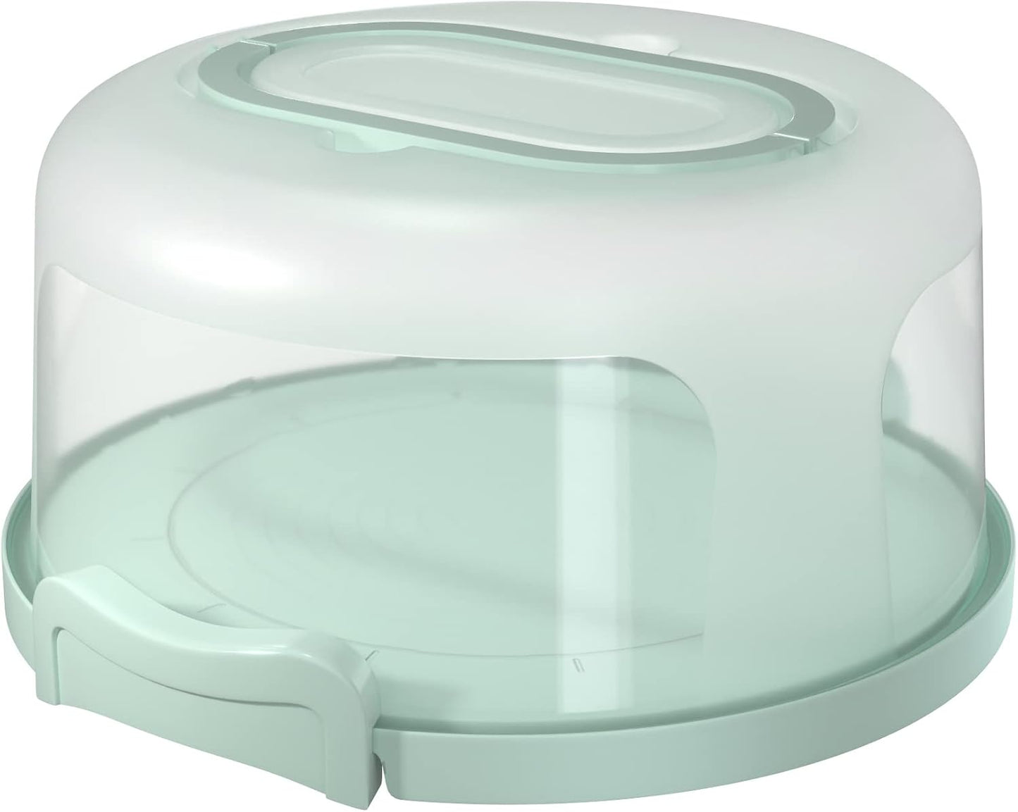 Extra-Large Cake Carrier with Clear Lid and Handle – Food-Grade Round Dessert Holder with Locking Clips – Portable Storage & Display Box for Cakes, Pies, Donuts & More (Fits up to 10-Inch Cake)