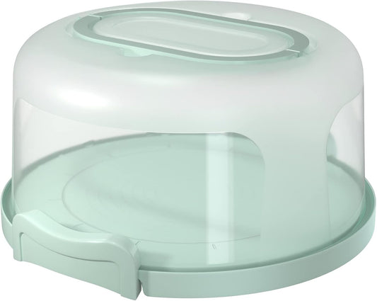 Extra-Large Cake Carrier with Clear Lid and Handle – Food-Grade Round Dessert Holder with Locking Clips – Portable Storage & Display Box for Cakes, Pies, Donuts & More (Fits up to 10-Inch Cake)