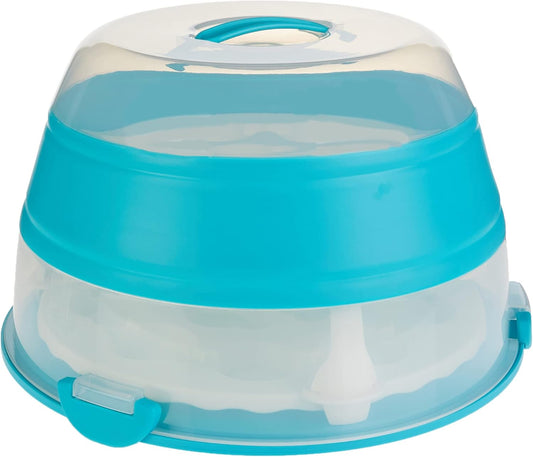 2-Tier Detachable Cupcake Carrier with Clear Dome Lid – Portable Dessert Holder & Transport Box for Cupcakes, Muffins, and Pastries